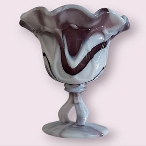 Vintage Westmoreland Purple Slag Compote